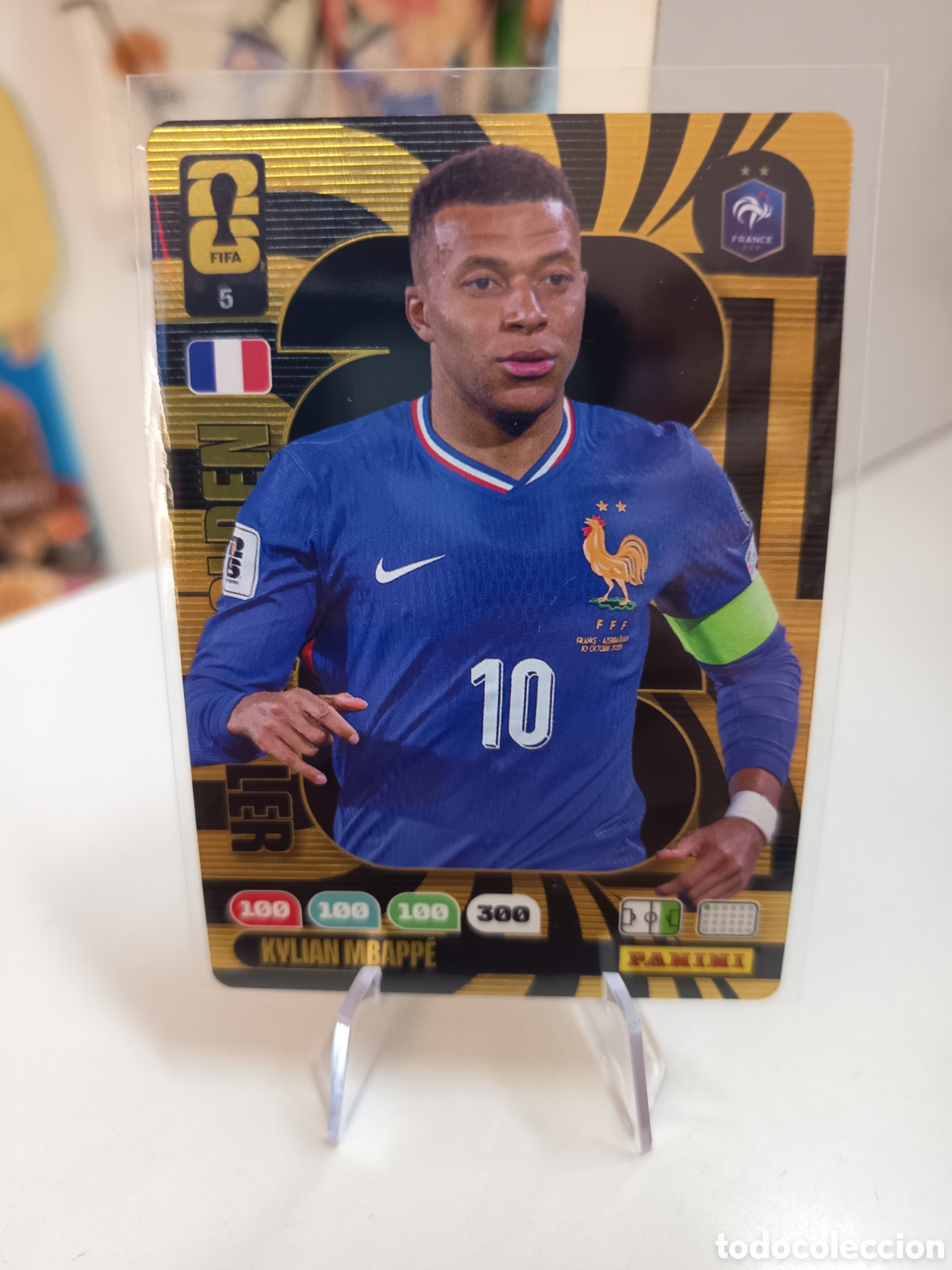 Cromos de f&uacute;tbol: MBAPPE 5 GOLDEN BALLER WORLD CUP ADRENALYN 2026
