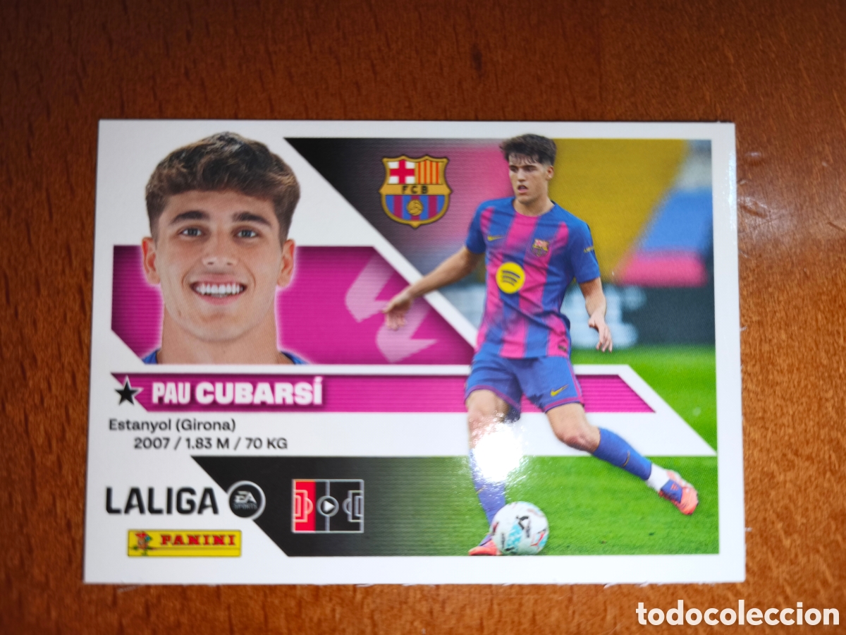 Cromos de f&uacute;tbol: Cubarsi n&deg;7 liga este 26/27 Barcelona