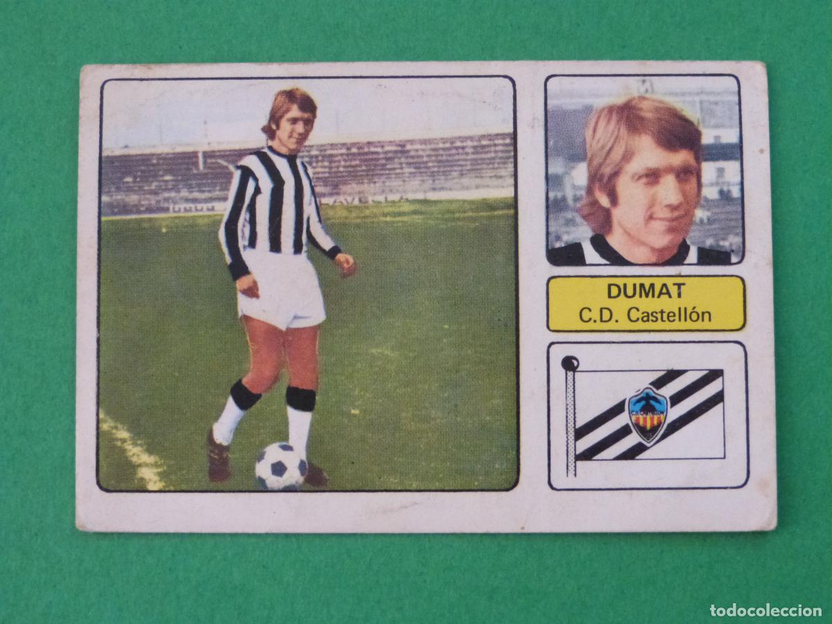 Cromos de f&uacute;tbol: CROMO FUTBOL DUMAT C.D. CASTELLON FICHAJE SIN PEGAR N&ordm; 9 LIGA FHER 1973-1974/73-74