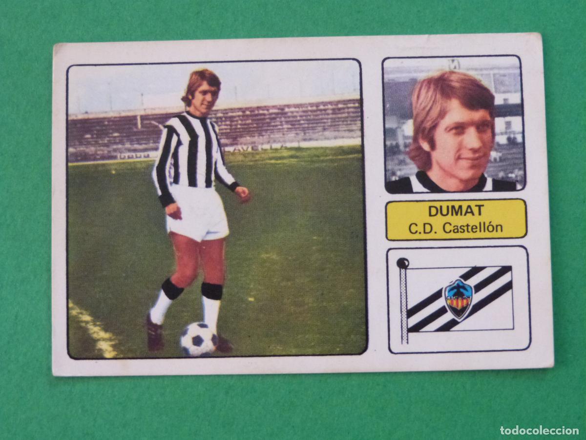 Cromos de f&uacute;tbol: CROMO FUTBOL DUMAT C.D. CASTELLON FICHAJE SIN PEGAR N&ordm; 9 LIGA FHER 1973-1974/73-74
