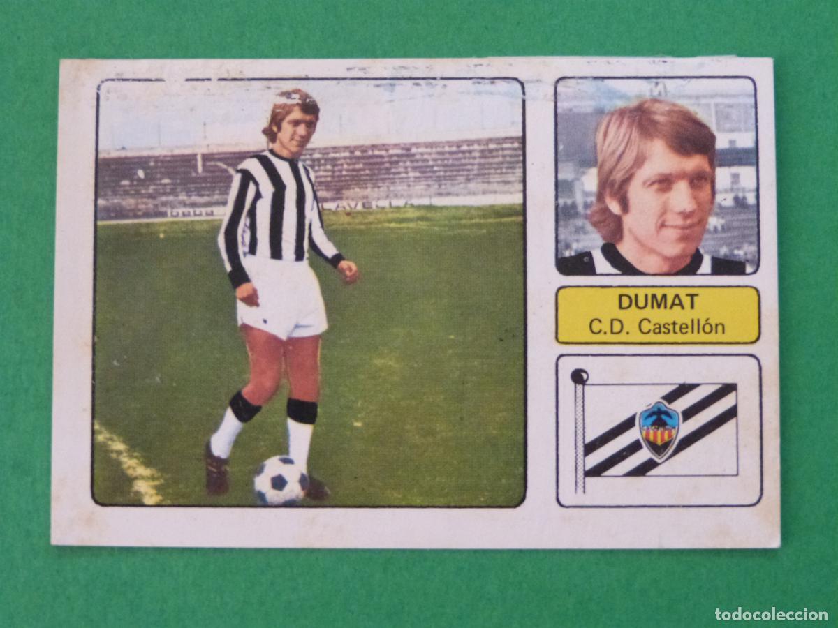 Cromos de f&uacute;tbol: CROMO FUTBOL DUMAT C.D. CASTELLON FICHAJE DESPEGADO N&ordm; 9 LIGA FHER 1973-1974/73-74