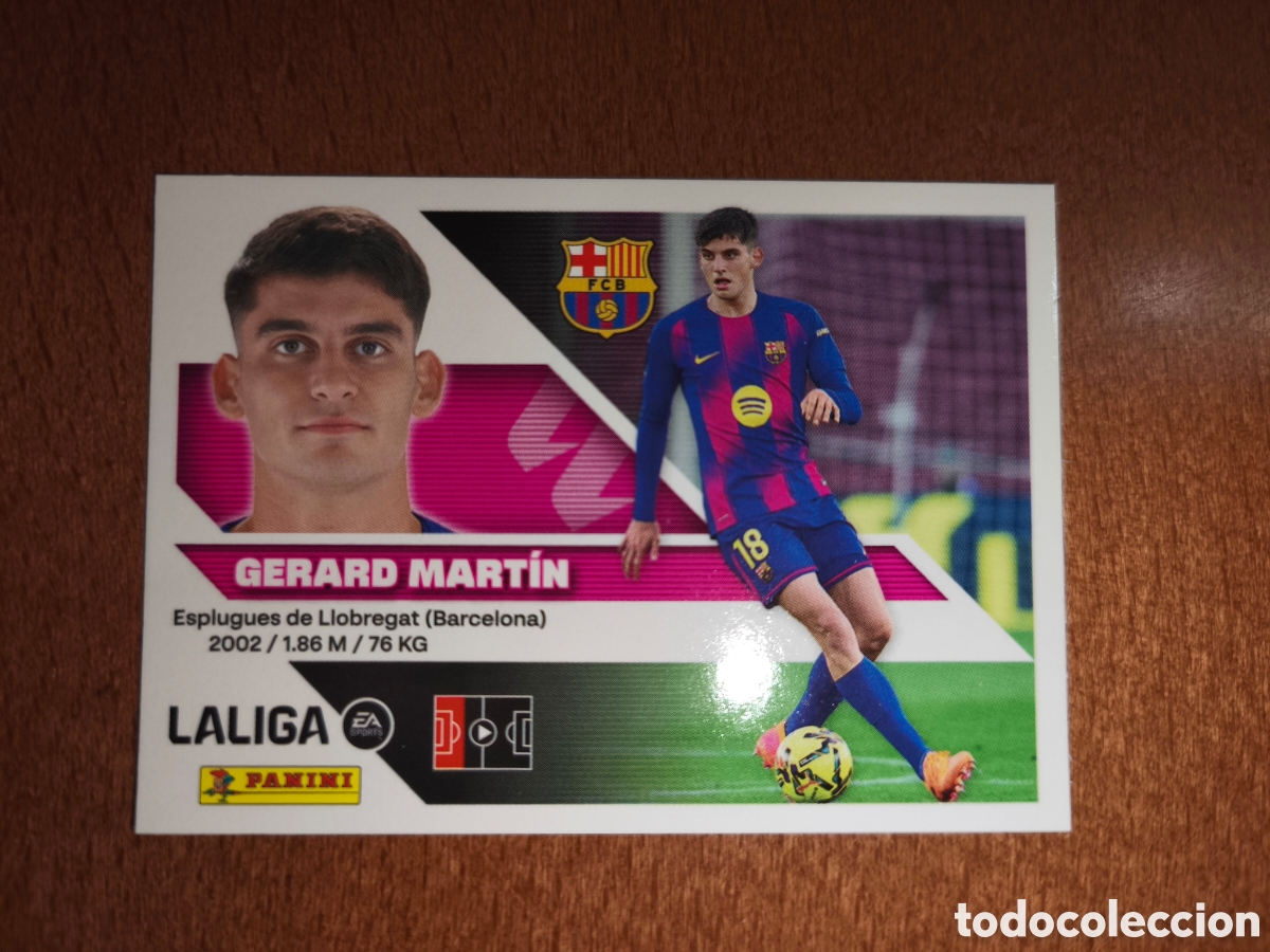 Cromos de f&uacute;tbol: Gerard Mart&iacute;n n&deg;8 liga este 26/27 Barcelona
