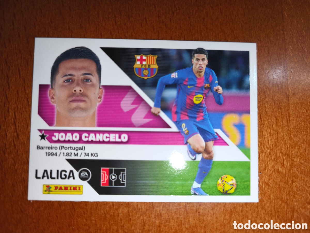 Cromos de f&uacute;tbol: Joao Cancelo n&deg;9 liga este 26/27 Barcelona