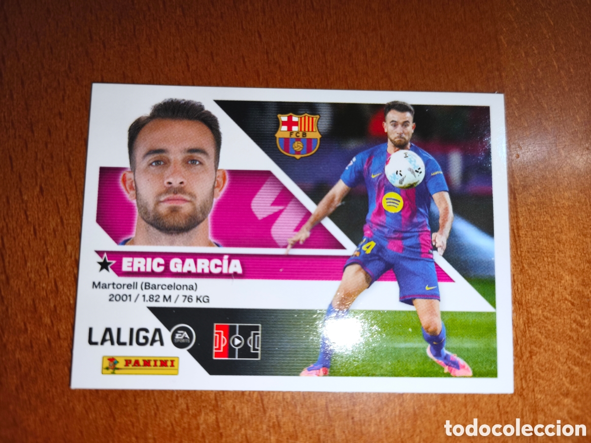Cromos de f&uacute;tbol: Eric Garc&iacute;a n&deg;11 liga este 26/27 Barcelona