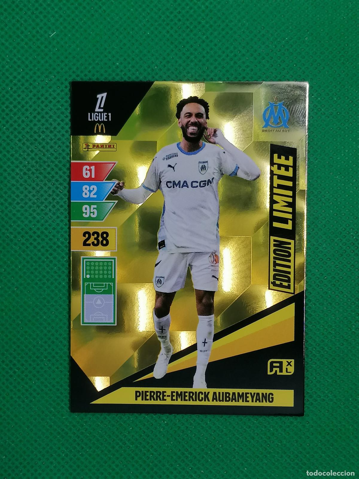 Cromos de f&uacute;tbol: PIERRE EMERICK AUBAMEYANG EDICION LIMITADA ⚽ LIGUE 1 MCDONALDS ADRENALYN XL 2024 2025 24 25 ⚽