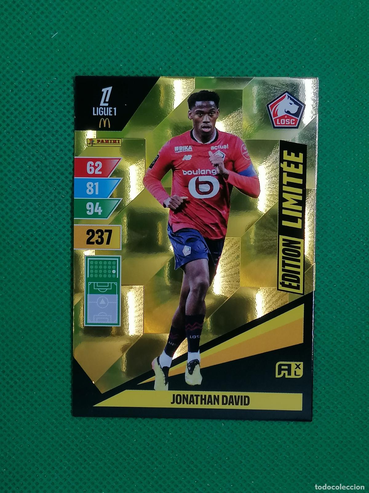 Cromos de f&uacute;tbol: JONATHAN DAVID LOSC EDICION LIMITADA ⚽ LIGUE 1 MCDONALDS ADRENALYN XL 2024 2025 24 25 ⚽