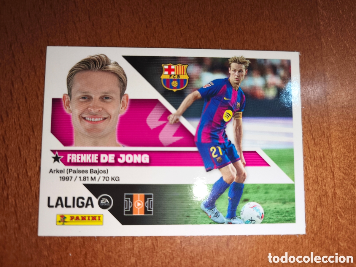 Cromos de f&uacute;tbol: De Jong n&deg;12 liga este 26/27 Barcelona