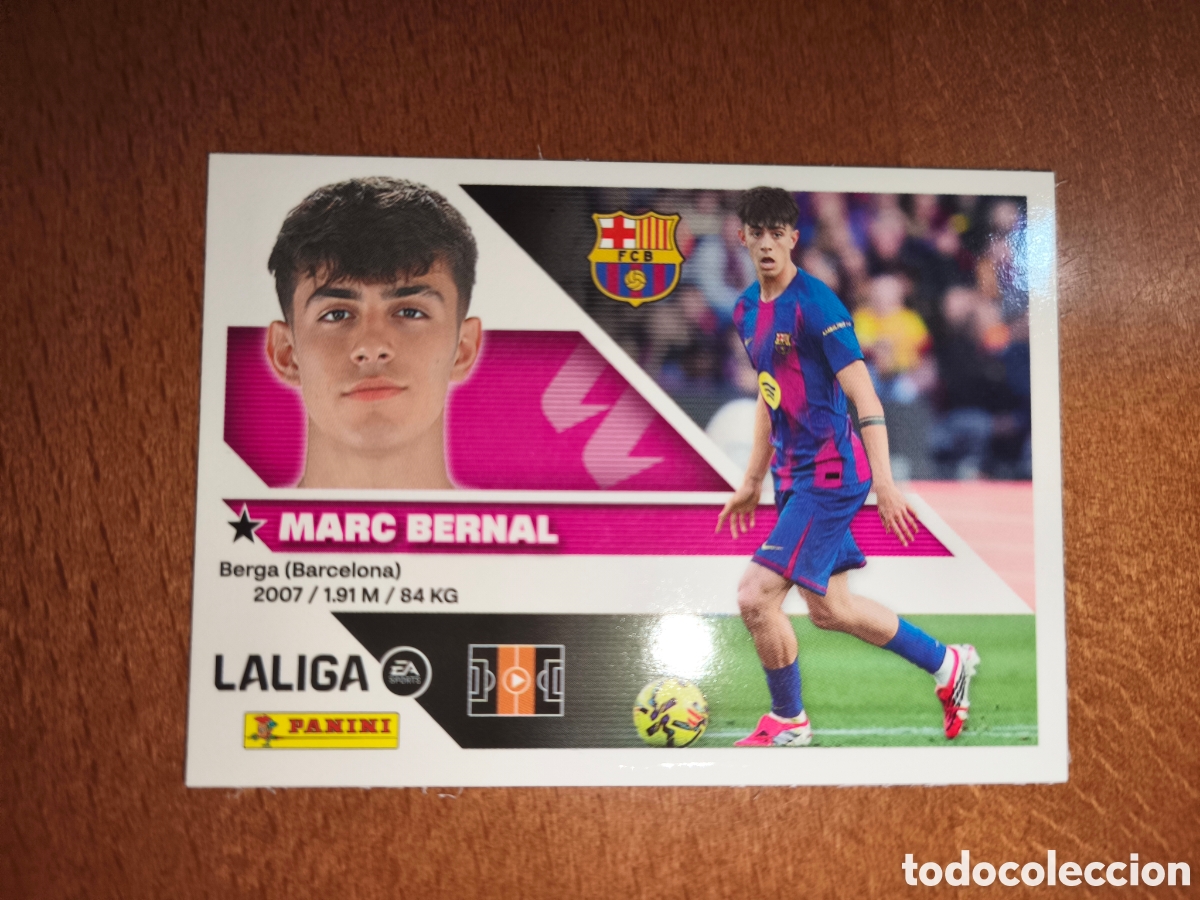 Cromos de f&uacute;tbol: Marc Bernal n&deg;14 liga este 26/27 Barcelona
