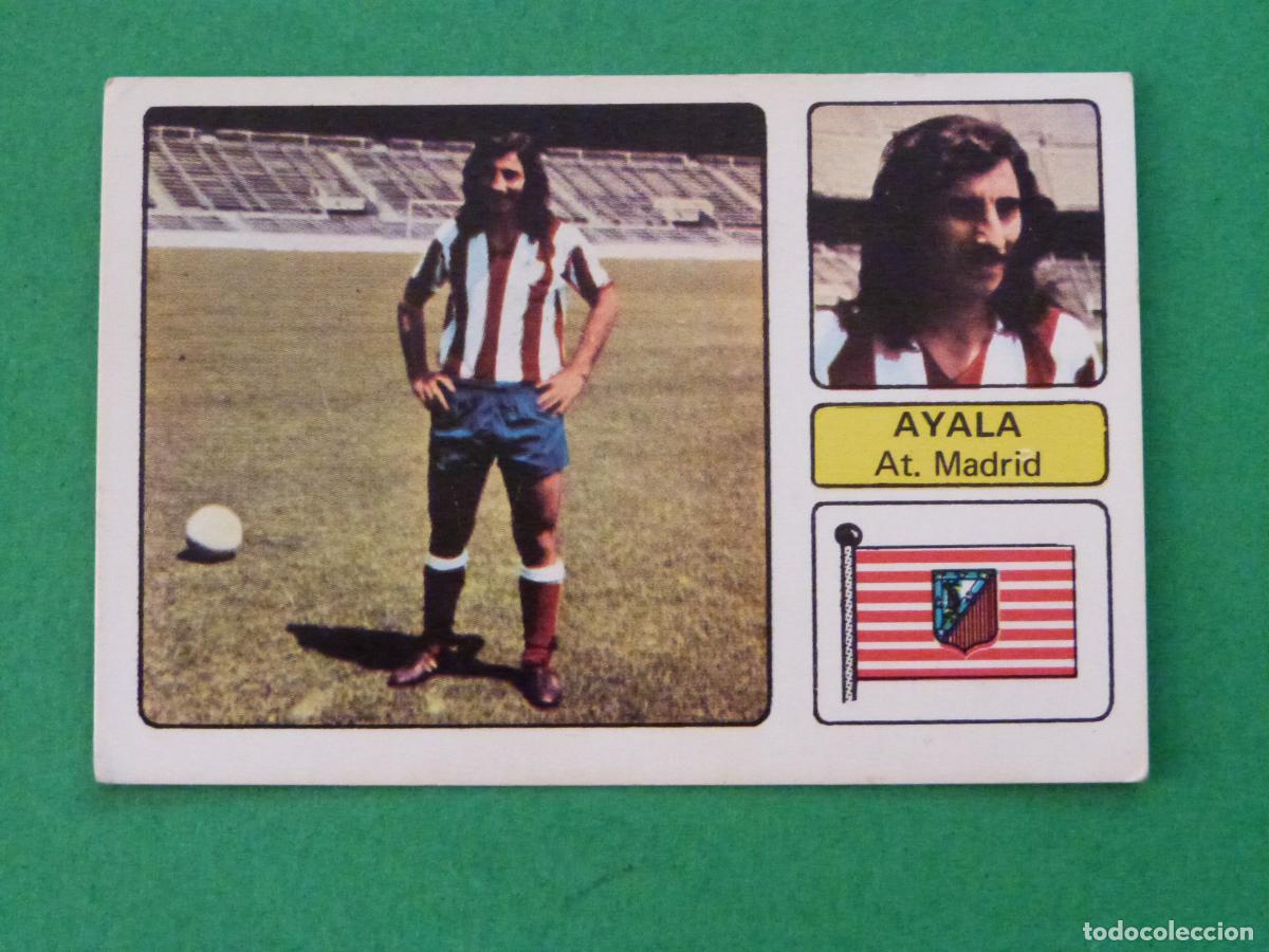 Cromos de f&uacute;tbol: CROMO FUTBOL AYALA ATLETICO DE MADRID FICHAJE SIN PEGAR N&ordm; 1 LIGA FHER 1973-1974/73-74