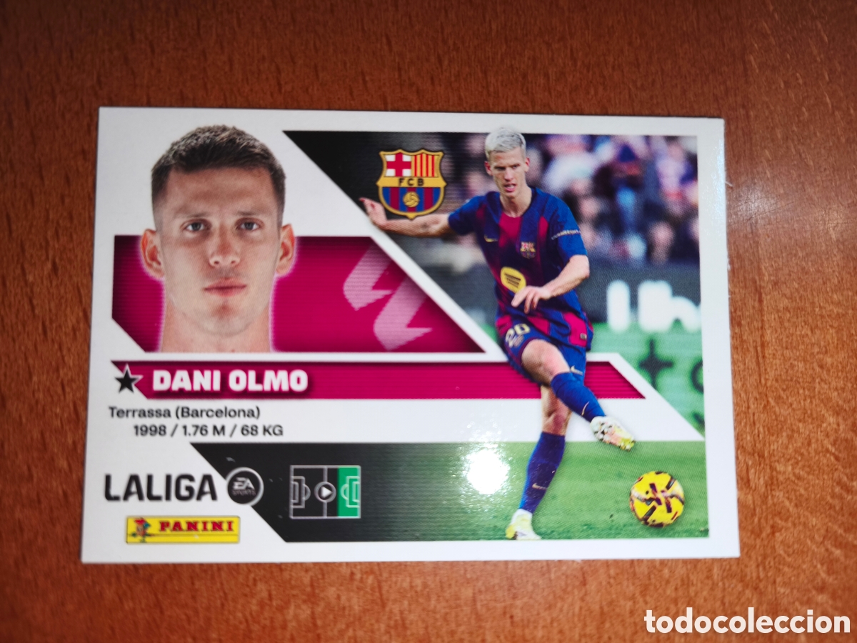 Cromos de f&uacute;tbol: Dani Olmo n&deg;17 liga este 26/27 Barcelona