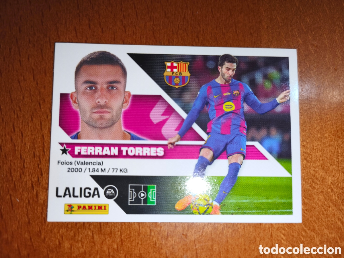 Cromos de f&uacute;tbol: Ferran Torres n&deg;18 liga este 26/27 Barcelona