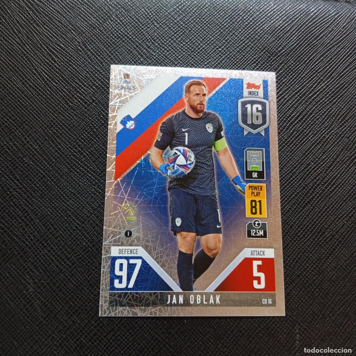 Cromos de f&uacute;tbol: JAN OBLAK ESLOVENIA TOPPS MATCH ATTAX ROAD TO FINALS UEFA NATIONS LEAGUE 2022 - A185 PG55
