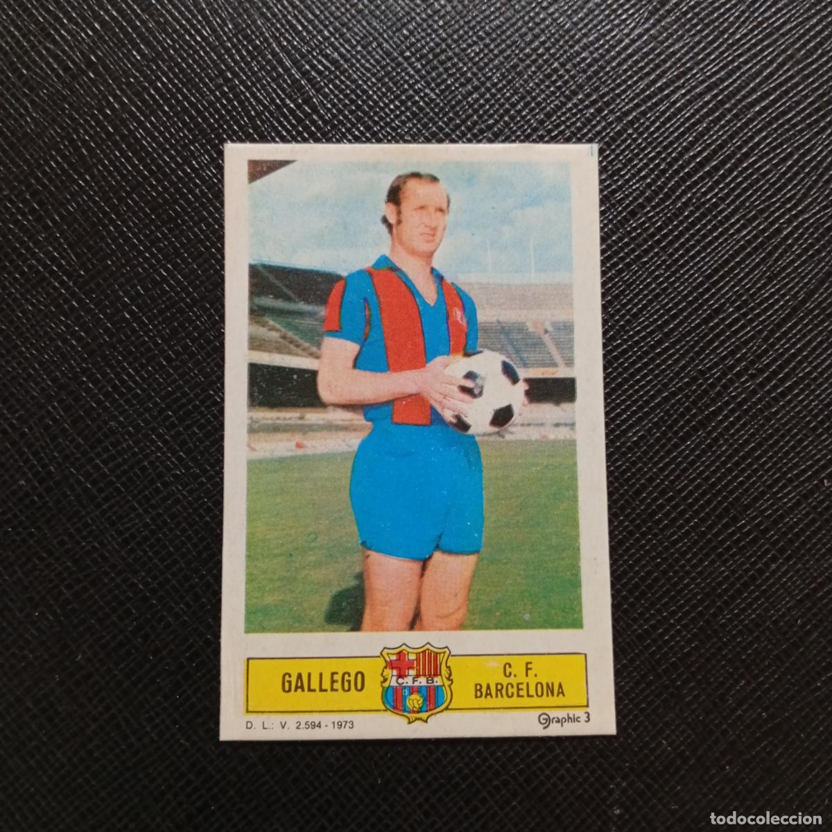 Cromos de f&uacute;tbol: GALLEGO BARCELONA ESTE 1973 1974 CROMO FUTBOL LIGA 73 74 - DESPEGADO - A206 PG20