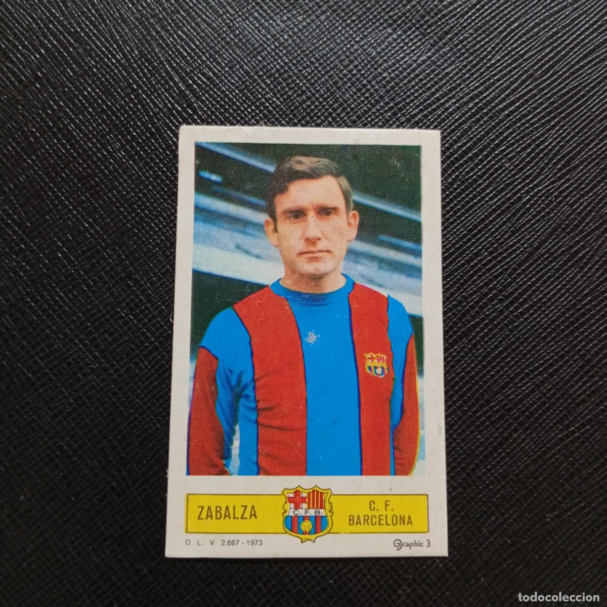Cromos de f&uacute;tbol: ZABALZA BARCELONA ESTE 1973 1974 CROMO FUTBOL LIGA 73 74 - DESPEGADO - A206 PG23