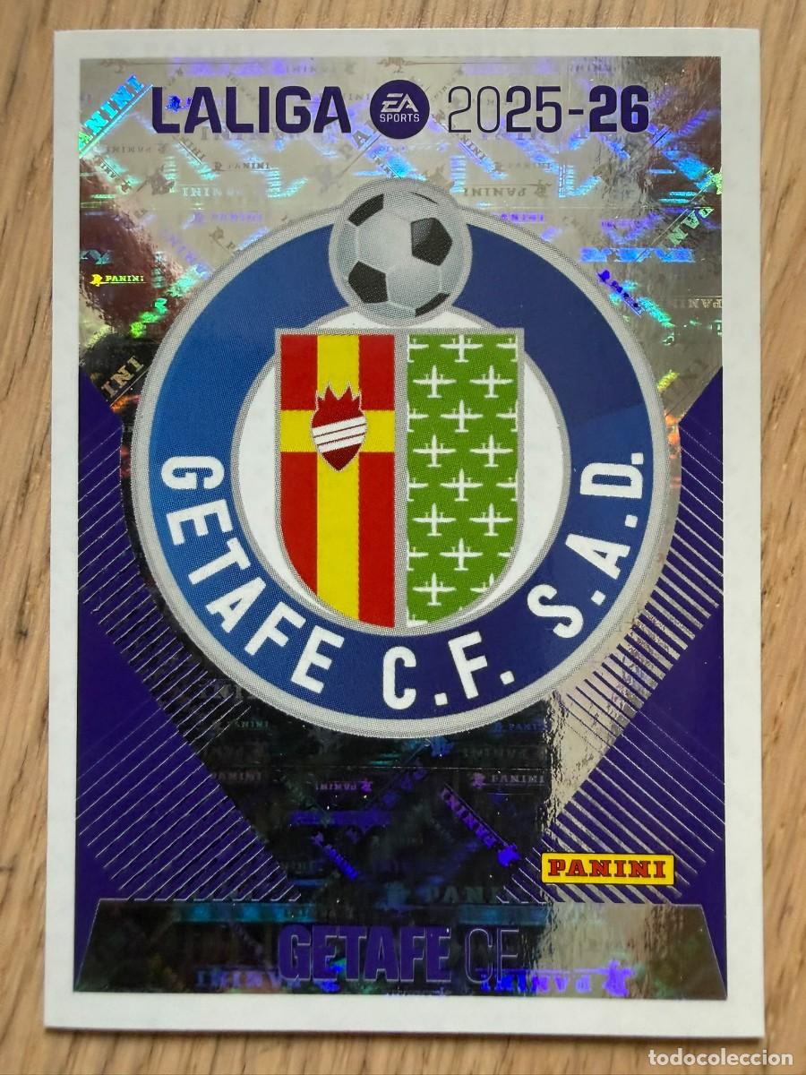 Cromos de f&uacute;tbol: 1 ESCUDO GETAFE 25 26 2025 2026 LIGA EA SPORTS COLECCIONES ESTE SIN PEGAR STICKER