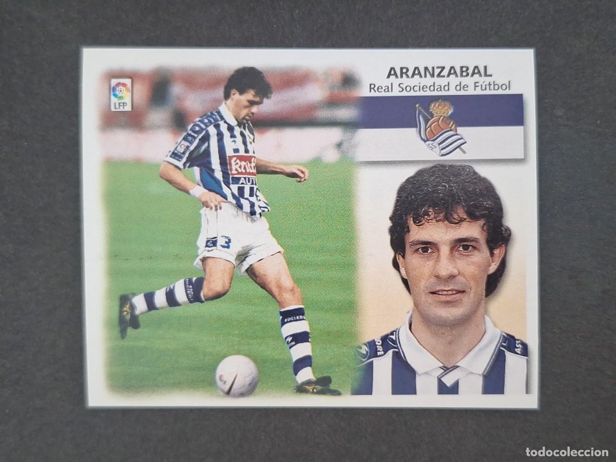 Cromos de f&uacute;tbol: L5 ARANZABAL REAL SOCIEDAD LIGA ESTE 1999 2000 99 00 NUNCA PEGADO SIN PEGAR