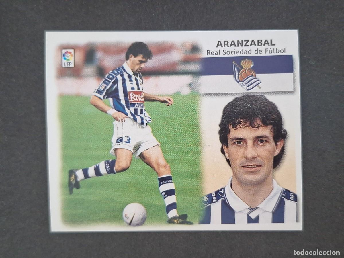 Cromos de f&uacute;tbol: L5 ARANZABAL REAL SOCIEDAD LIGA ESTE 1999 2000 99 00 NUNCA PEGADO SIN PEGAR