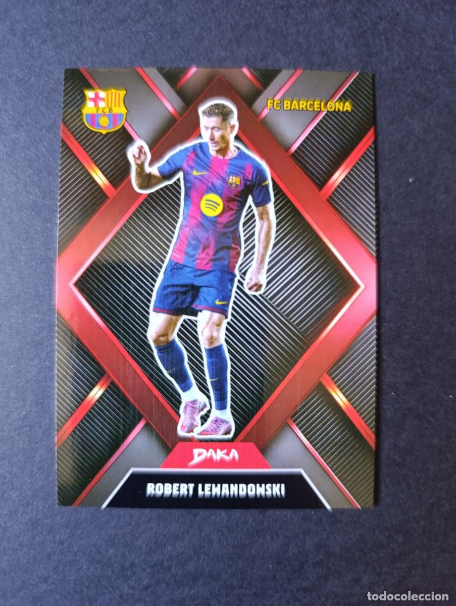 Cartes &agrave; collectionner de Football: CROMO DAKA SR-2 ROBERT LEWANDOWSKI FC BARCELONA 2025-2026