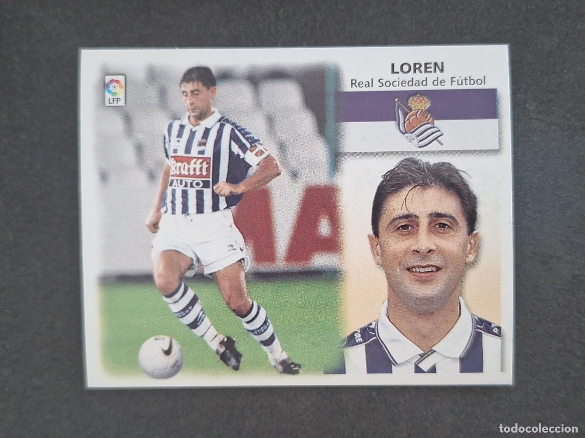 Cromos de f&uacute;tbol: L5 LOREN REAL SOCIEDAD LIGA ESTE 1999 2000 99 00 NUNCA PEGADO SIN PEGAR