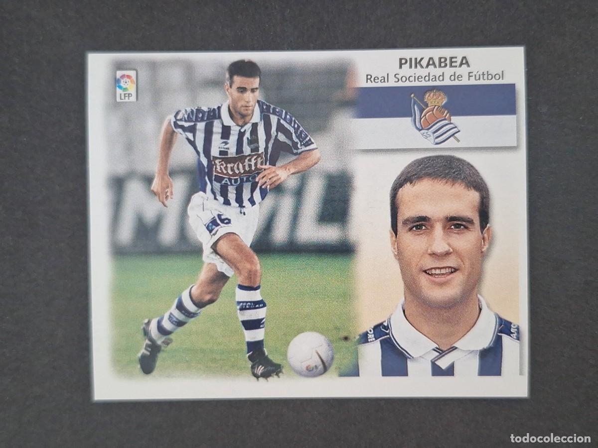 Cromos de f&uacute;tbol: L5 PIKABEA REAL SOCIEDAD LIGA ESTE 1999 2000 99 00 NUNCA PEGADO SIN PEGAR