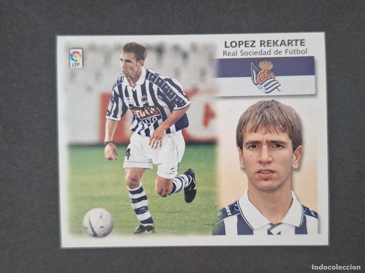 Cromos de f&uacute;tbol: L5 LOPEZ REKARTE REAL SOCIEDAD LIGA ESTE 1999 2000 99 00 NUNCA PEGADO SIN PEGAR