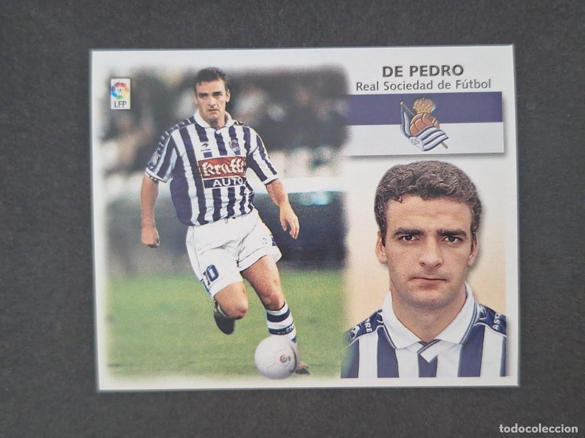 Cromos de f&uacute;tbol: L5 DE PEDRO REAL SOCIEDAD LIGA ESTE 1999 2000 99 00 NUNCA PEGADO SIN PEGAR