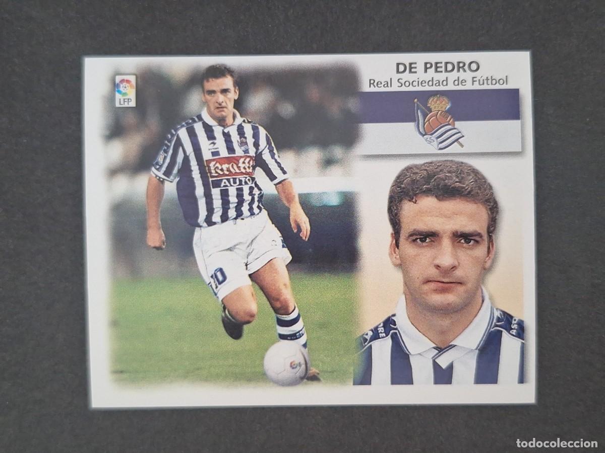 Cromos de f&uacute;tbol: L5 DE PEDRO REAL SOCIEDAD LIGA ESTE 1999 2000 99 00 NUNCA PEGADO SIN PEGAR