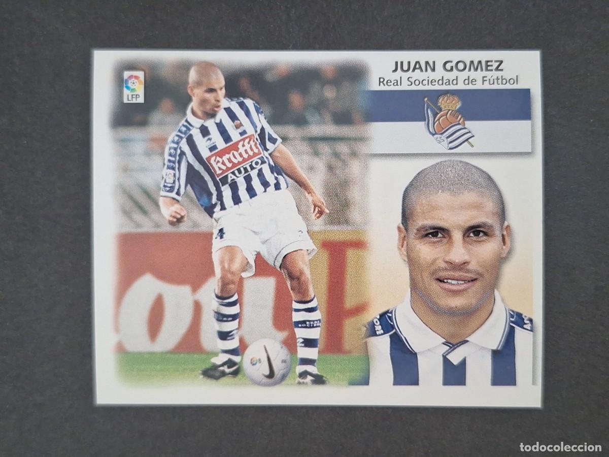 Cromos de f&uacute;tbol: L5 JUAN GOMEZ REAL SOCIEDAD LIGA ESTE 1999 2000 99 00 NUNCA PEGADO SIN PEGAR