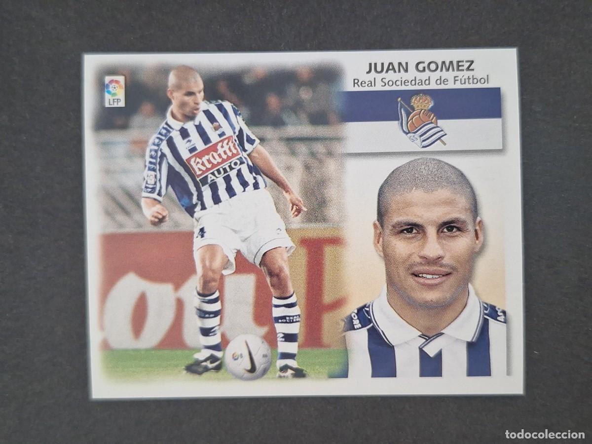 Cromos de f&uacute;tbol: L5 JUAN GOMEZ REAL SOCIEDAD LIGA ESTE 1999 2000 99 00 NUNCA PEGADO SIN PEGAR