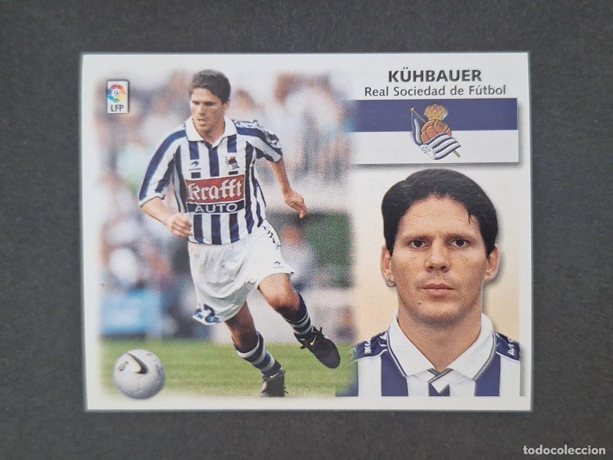Cromos de f&uacute;tbol: L5 K&Uuml;HBAUER REAL SOCIEDAD LIGA ESTE 1999 2000 99 00 NUNCA PEGADO SIN PEGAR