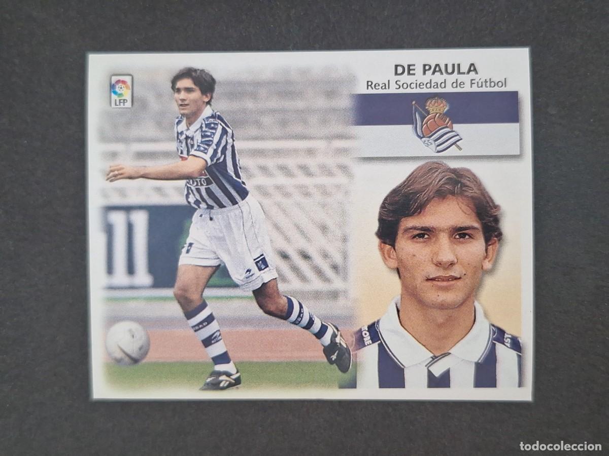 Cromos de f&uacute;tbol: L5 DE PAULA REAL SOCIEDAD LIGA ESTE 1999 2000 99 00 NUNCA PEGADO SIN PEGAR