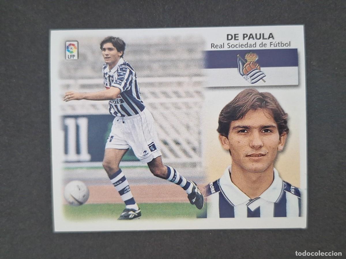 Cromos de f&uacute;tbol: L5 DE PAULA REAL SOCIEDAD LIGA ESTE 1999 2000 99 00 NUNCA PEGADO SIN PEGAR