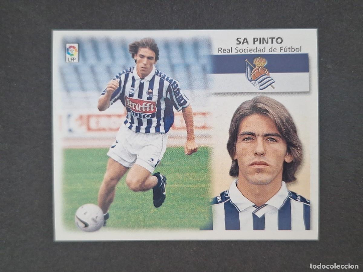Cromos de f&uacute;tbol: L5 SA PINTO REAL SOCIEDAD LIGA ESTE 1999 2000 99 00 NUNCA PEGADO SIN PEGAR
