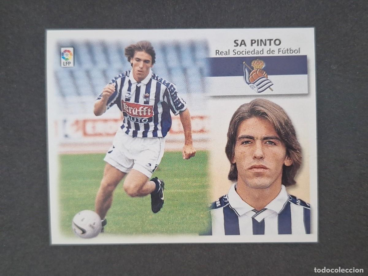Cromos de f&uacute;tbol: L5 SA PINTO REAL SOCIEDAD LIGA ESTE 1999 2000 99 00 NUNCA PEGADO SIN PEGAR