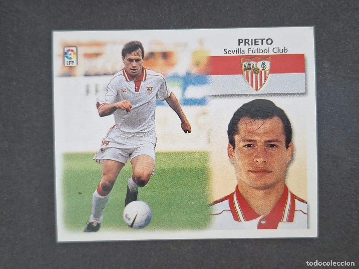 Cromos de f&uacute;tbol: L5 PRIETO SEVILLA F. C. LIGA ESTE 1999 2000 99 00 NUNCA PEGADO SIN PEGAR