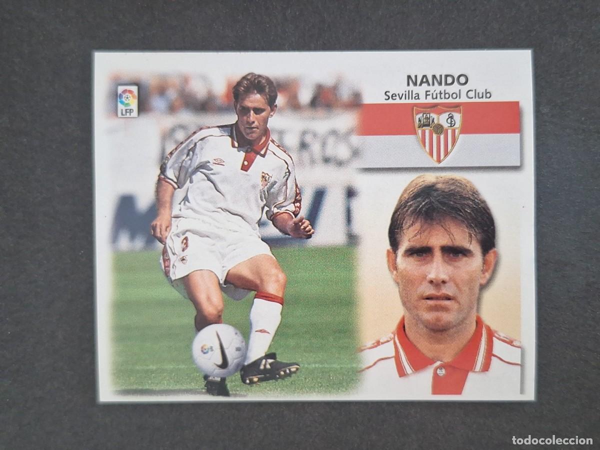 Cromos de f&uacute;tbol: L5 NANDO SEVILLA F. C. LIGA ESTE 1999 2000 99 00 NUNCA PEGADO SIN PEGAR