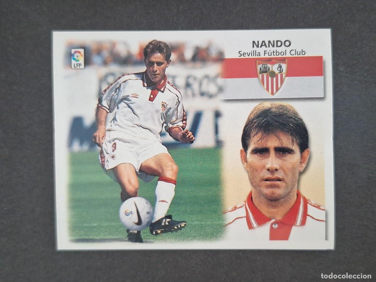 Cromos de f&uacute;tbol: L5 NANDO SEVILLA F. C. LIGA ESTE 1999 2000 99 00 NUNCA PEGADO SIN PEGAR