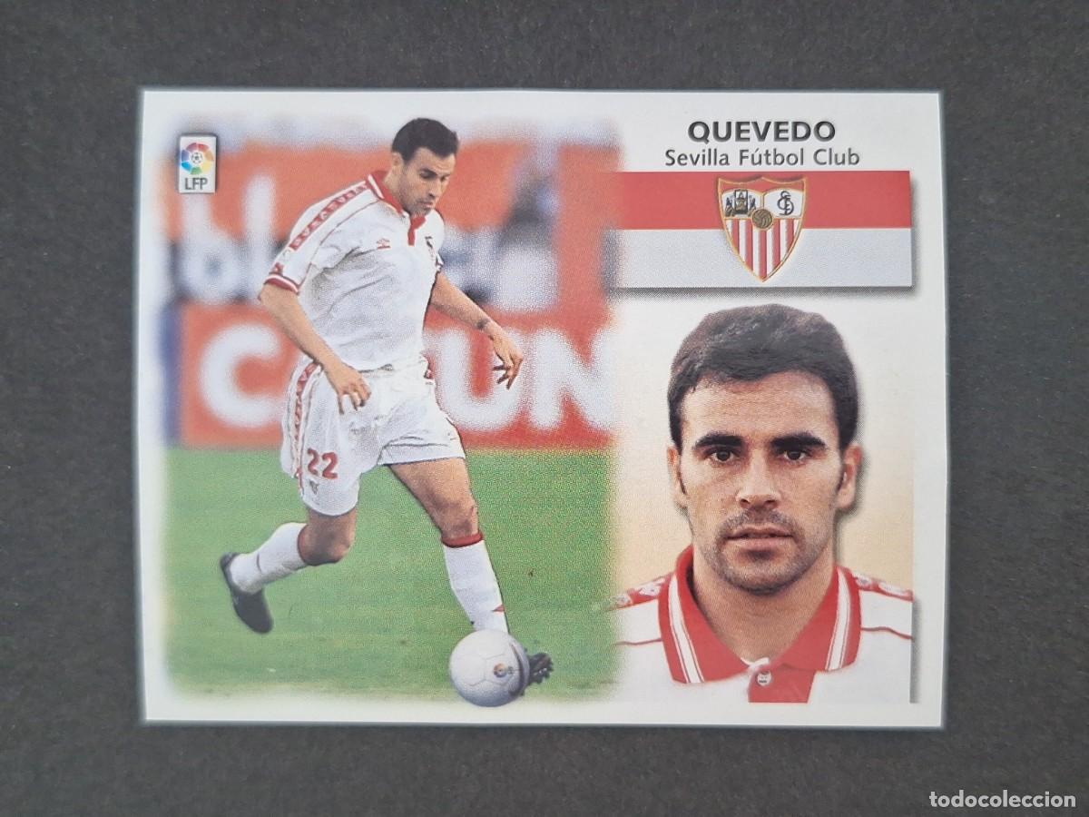 Cromos de f&uacute;tbol: L5 QUEVEDO SEVILLA F. C. LIGA ESTE 1999 2000 99 00 NUNCA PEGADO SIN PEGAR