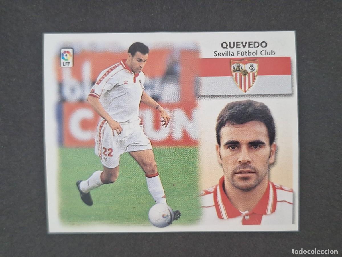 Cromos de f&uacute;tbol: L5 QUEVEDO SEVILLA F. C. LIGA ESTE 1999 2000 99 00 NUNCA PEGADO SIN PEGAR