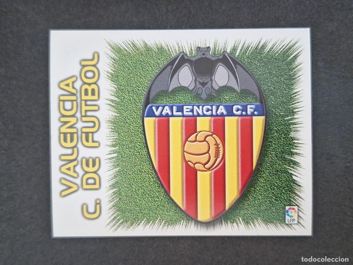 Cromos de f&uacute;tbol: L5 ESCUDO VALENCIA C. F. LIGA ESTE 1999 2000 99 00 NUNCA PEGADO SIN PEGAR