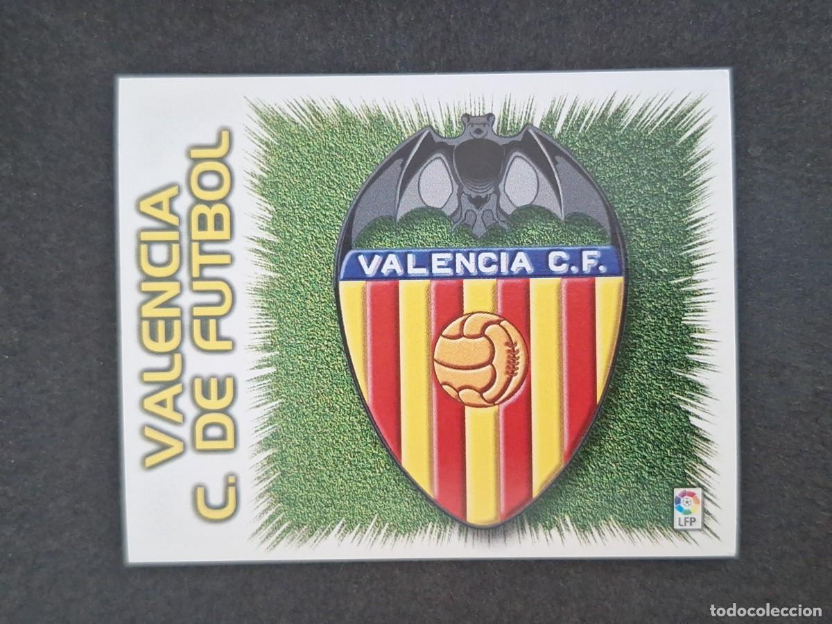 Cromos de f&uacute;tbol: L5 ESCUDO VALENCIA C. F. LIGA ESTE 1999 2000 99 00 NUNCA PEGADO SIN PEGAR
