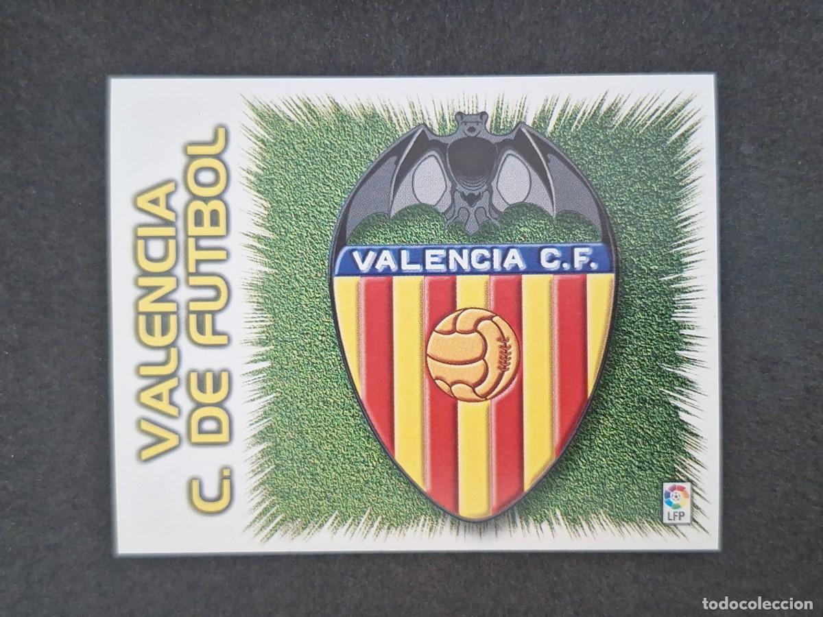 Cromos de f&uacute;tbol: L5 ESCUDO VALENCIA C. F. LIGA ESTE 1999 2000 99 00 NUNCA PEGADO SIN PEGAR