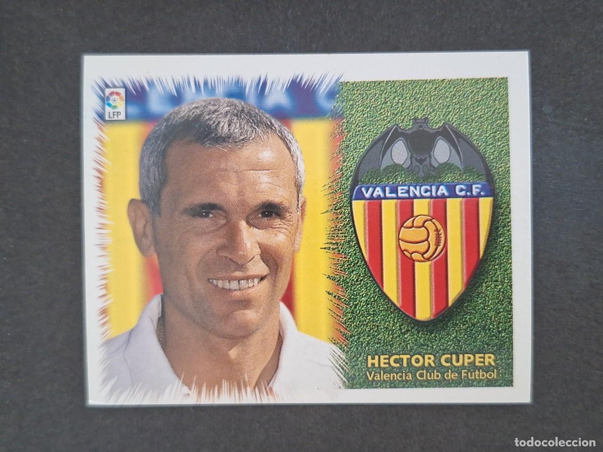 Cromos de f&uacute;tbol: L5 HECTOR CUPER ENTRENADOR VALENCIA C. F. LIGA ESTE 1999 2000 99 00 NUNCA PEGADO SIN PEGAR