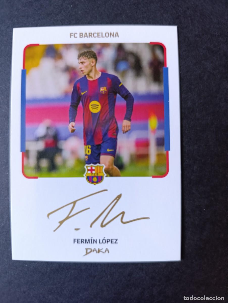 Cromos de f&uacute;tbol: CROMO DAKA INSTANT CHEKI IC-11 FERMIN LOPEZ AUTOGRAFIADO FC BARCELONA 2025-2026