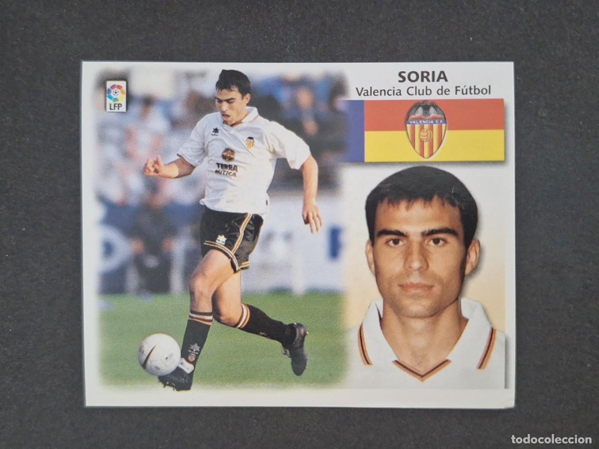 Cromos de f&uacute;tbol: L5 SORIA VALENCIA C. F. LIGA ESTE 1999 2000 99 00 NUNCA PEGADO SIN PEGAR