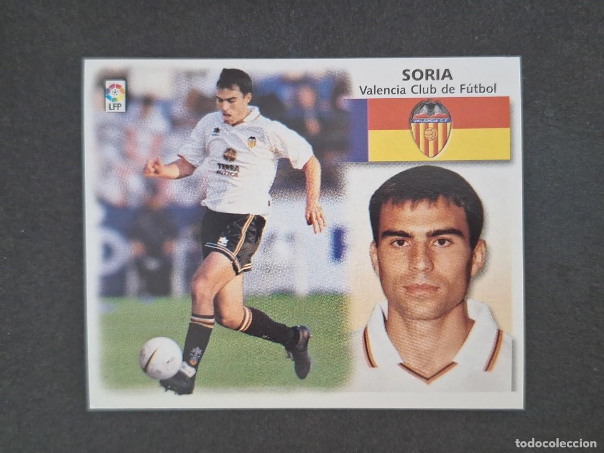 Cromos de f&uacute;tbol: L5 SORIA VALENCIA C. F. LIGA ESTE 1999 2000 99 00 NUNCA PEGADO SIN PEGAR
