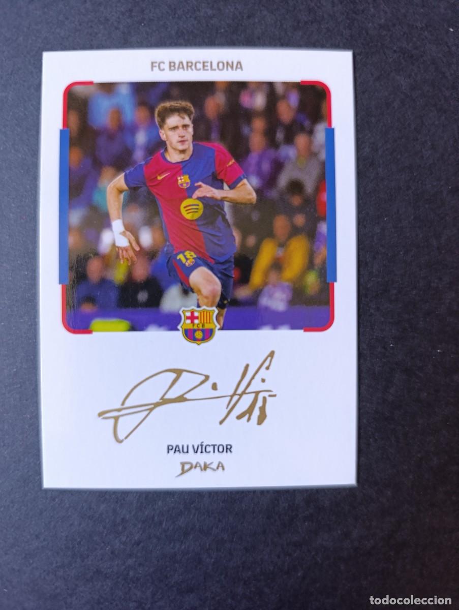 Cromos de f&uacute;tbol: CROMO DAKA INSTANT CHEKI IC-5 PAU VICTOR LOPEZ AUTOGRAFIADO FC BARCELONA 2025-2026