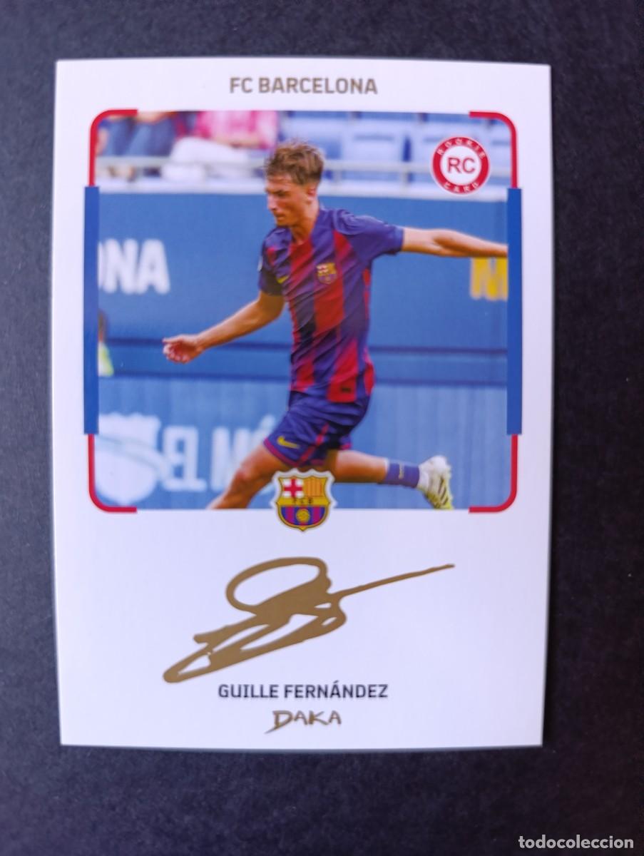 Cromos de f&uacute;tbol: CROMO DAKA INSTANT CHEKI IC-4 GUILLE FERNANDEZ ROOKIE CARD AUTOGRAFIADO FC BARCELONA 2025-2026