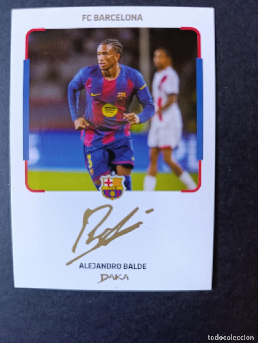 Cromos de f&uacute;tbol: CROMO DAKA INSTANT CHEKI IC-2 ALEJANDRO BALDE AUTOGRAFIADO FC BARCELONA 2025-2026
