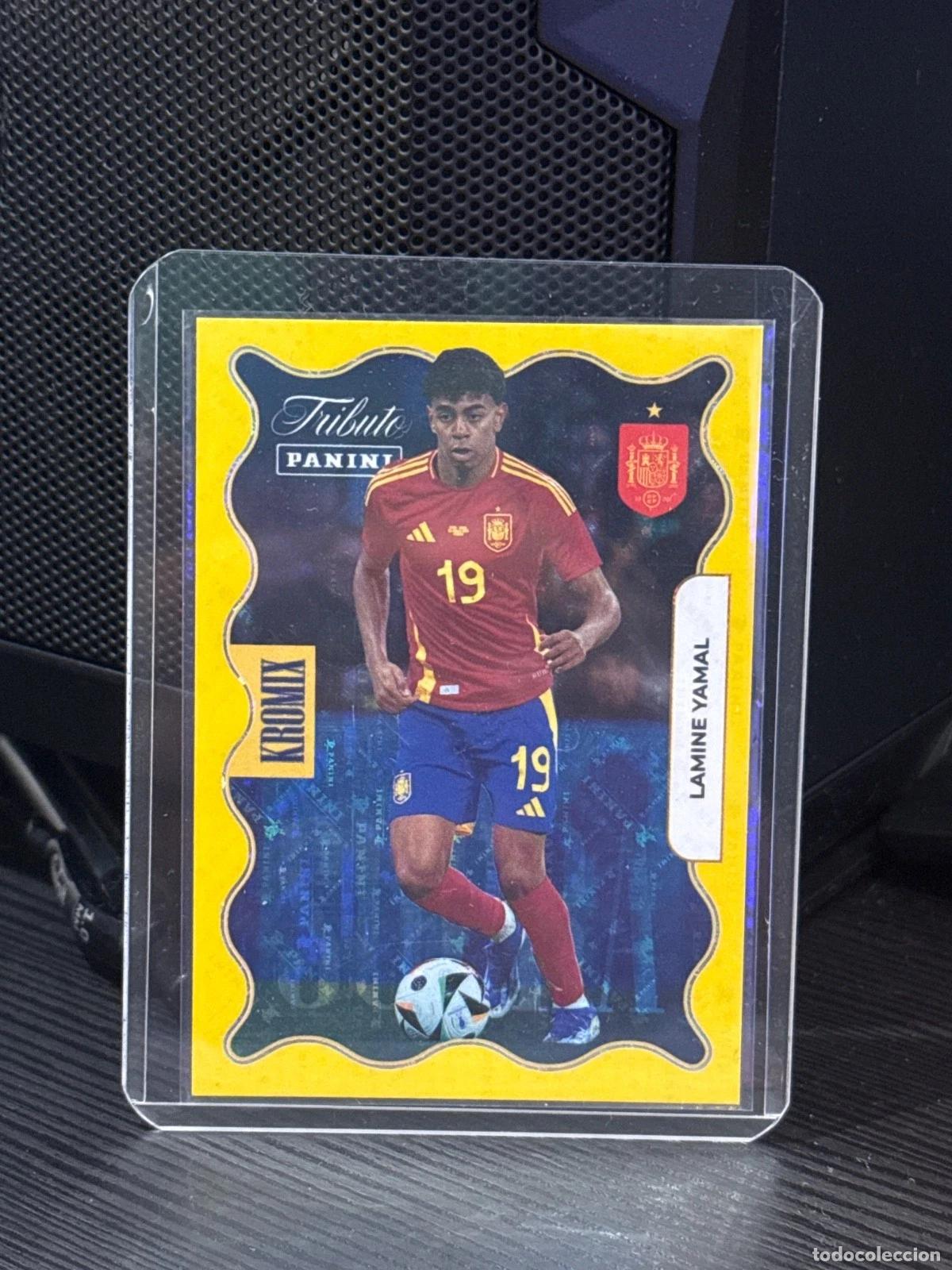 Cromos de f&uacute;tbol: Panini Tributo Seleccion Espa&ntilde;a Campeones 2026 Lamine Yamal Supra Gold Kromix